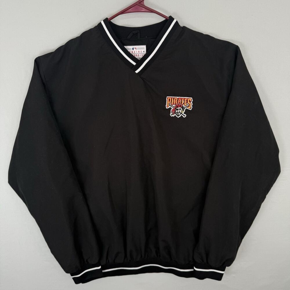 Vintage Pittsburgh Pirates Pullover Windbreaker Crewneck Large G III Carl Banks